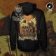 AGAINST ALL, farbiges Sweatshirt, Reißverschluss