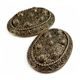 VIKING TURTLE BROOCH, Hedeby, bronze - pair