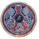 Wikingerschild, Huginn und Muninn 80cm