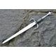 RENAISSANCE DAGGER WITH RING, wire handle, battle ready copy