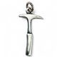 Marteau géologique, pendentif en argent