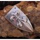 FLEUR DE LIS Viking Strap End, bronze