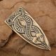 Sleipnir, embout de sangle viking, bronze