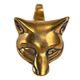 Celtic Fox, head, pendant, bronze