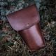 LEATHER BELT CASE for 3 Throwing Knives