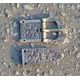 VIKING BELT SET, buckle and belt end, tin and zinc alloy