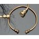 CELTIC TORC, decorated, brass