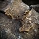 THORSHAMMER, NECKLACE SCANIA, Wikinger-Halskette, Bronze