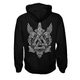 VALKNUT Viking Hoodie zipper bw