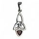 KIRA, silver pendant, Garnet