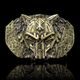 RUNIC WOLF, belt buckle, brass