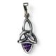 KIRA, silver pendant, Amethyst