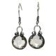 BOUCLES D'OREILLES EN CRISTAL DE GOTLAND, Ag 925
