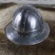 Iron hat, medieval helmet, aluminium