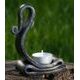 Forged tealight candle holder