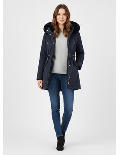 Dámska zimná bunda tmavomodrá