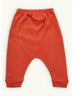 Dětské tepláky bez potisku cihlové