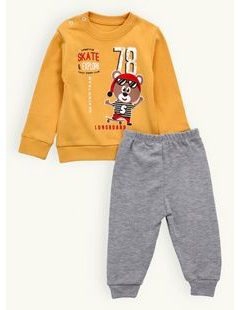 Dětská tepláková souprava SKATE MACKO žlutá