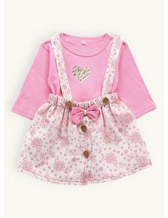Detská sukňová súprava SEDMOKRÁSKA ružová
