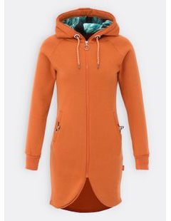 Dlhá dámska tehlová mikina