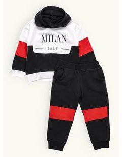 Detská súprava MILÁNO bielo-čierno-červená