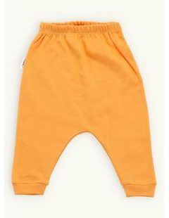 Dojčenské tepláky bez potlače žlté