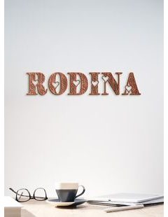 Drevený nápis RODINA