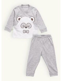 Kojenecké teplákové pyžamo SPÍCÍ MACO šedé