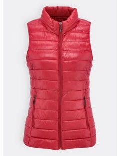 Dámska prešívaná vesta červená