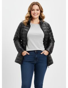 Dámská prošívaná bunda černá