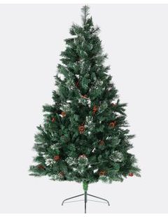 Vianočný stromček Kaukazská borovica s bobuľami a šiškami