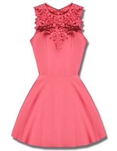 Elegantné dámske šaty P7560 ružové
