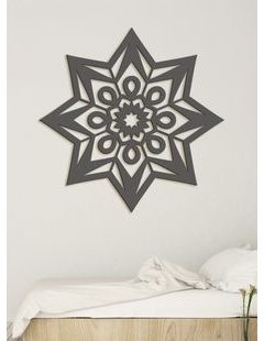 Moderní dřevěná mandala STAR