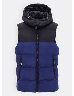 Pánská prošívaná vesta tmavě modrá