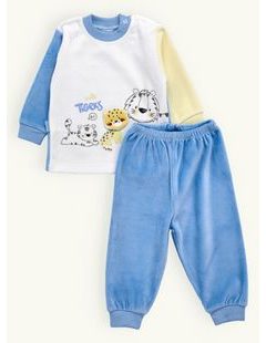 Detské pyžamo TIGRÍKY bielo-modro-žlté