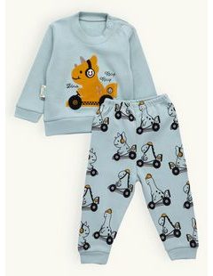 Detská tepláková súprava NOSOROŽEC mentolová