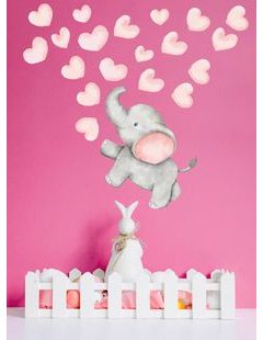 Sloník so srdiečkami