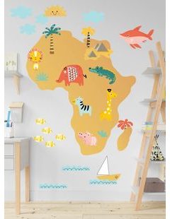 Mapa Afriky so zvieratkami