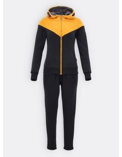 Tepláková súprava čierna/žltá