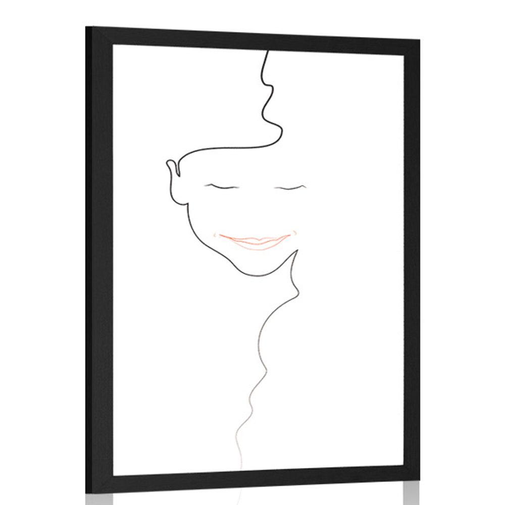 Plakát minimalistická tvář ženy