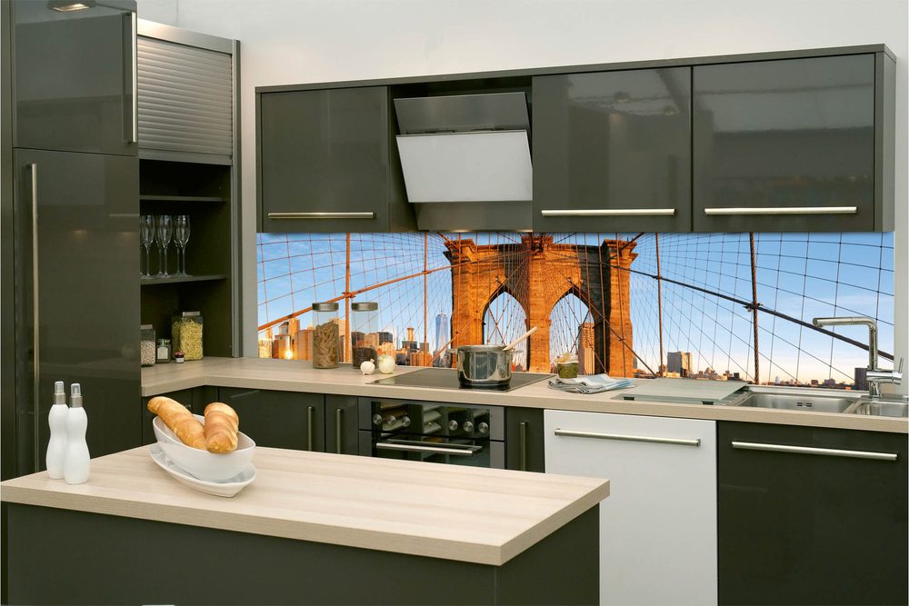 Samolepící fototapeta do kuchyně Brooklyn Bridge