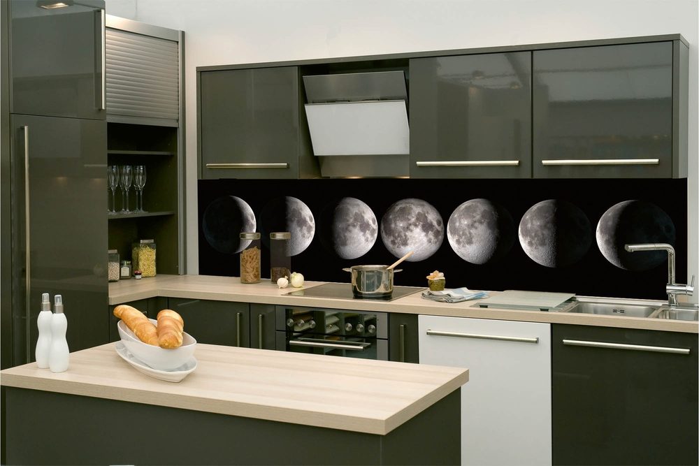Samolepiaca fototapeta do kuchyne fázy mesiaca