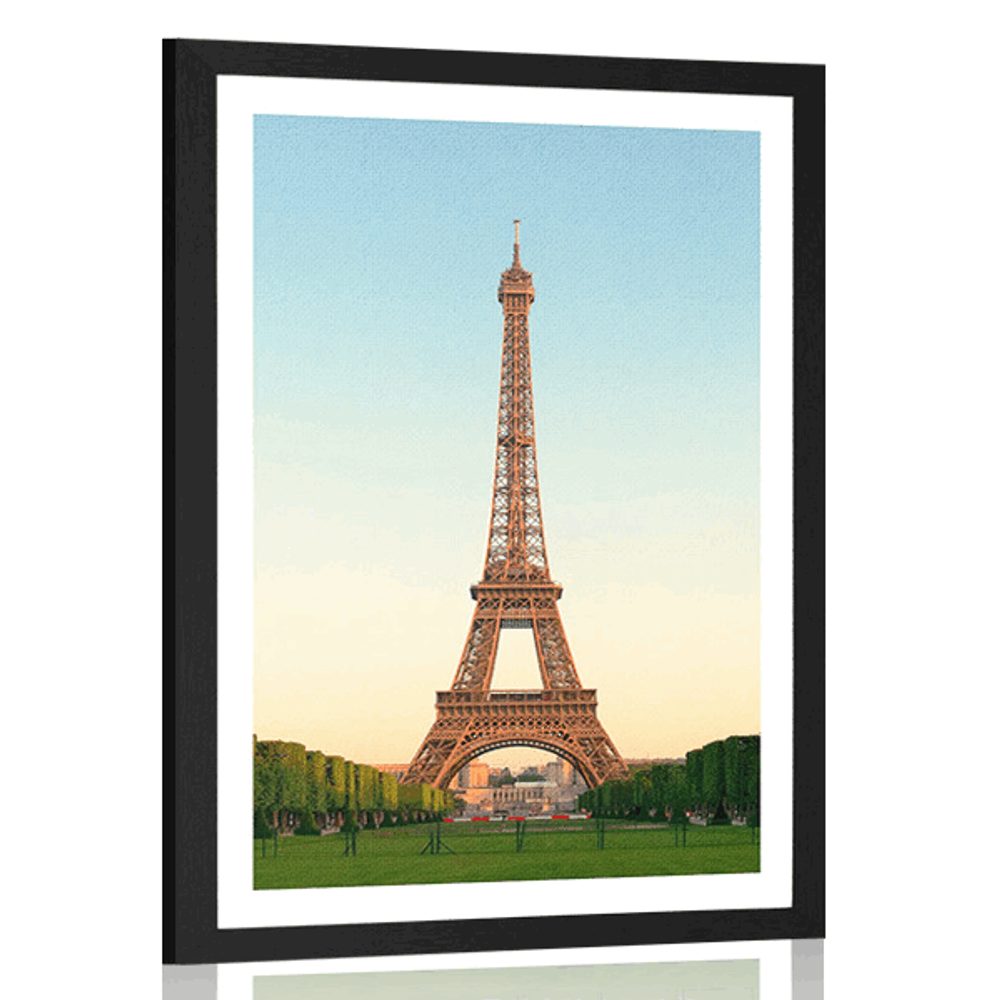 Plakát s paspartou dominanta Paříže
