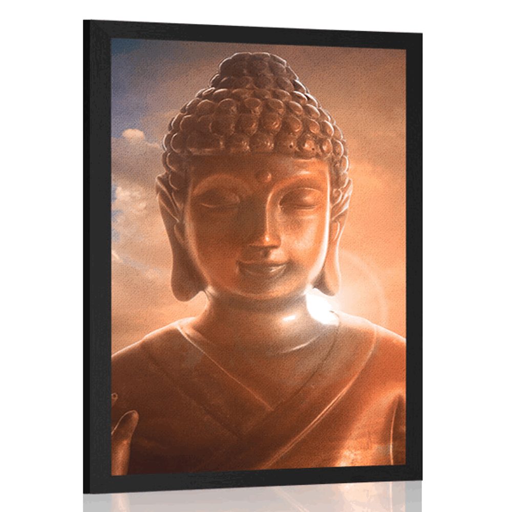 Plakát Buddha mezi oblaky