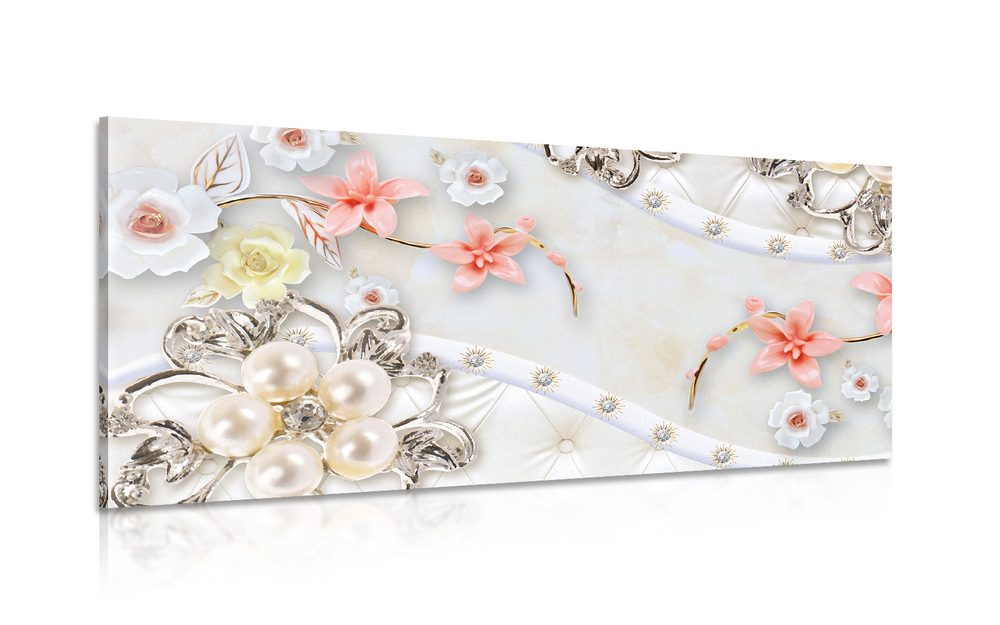 Obraz luxusní květinové šperky