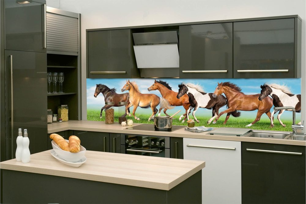 Samolepící fototapeta do kuchyně koně