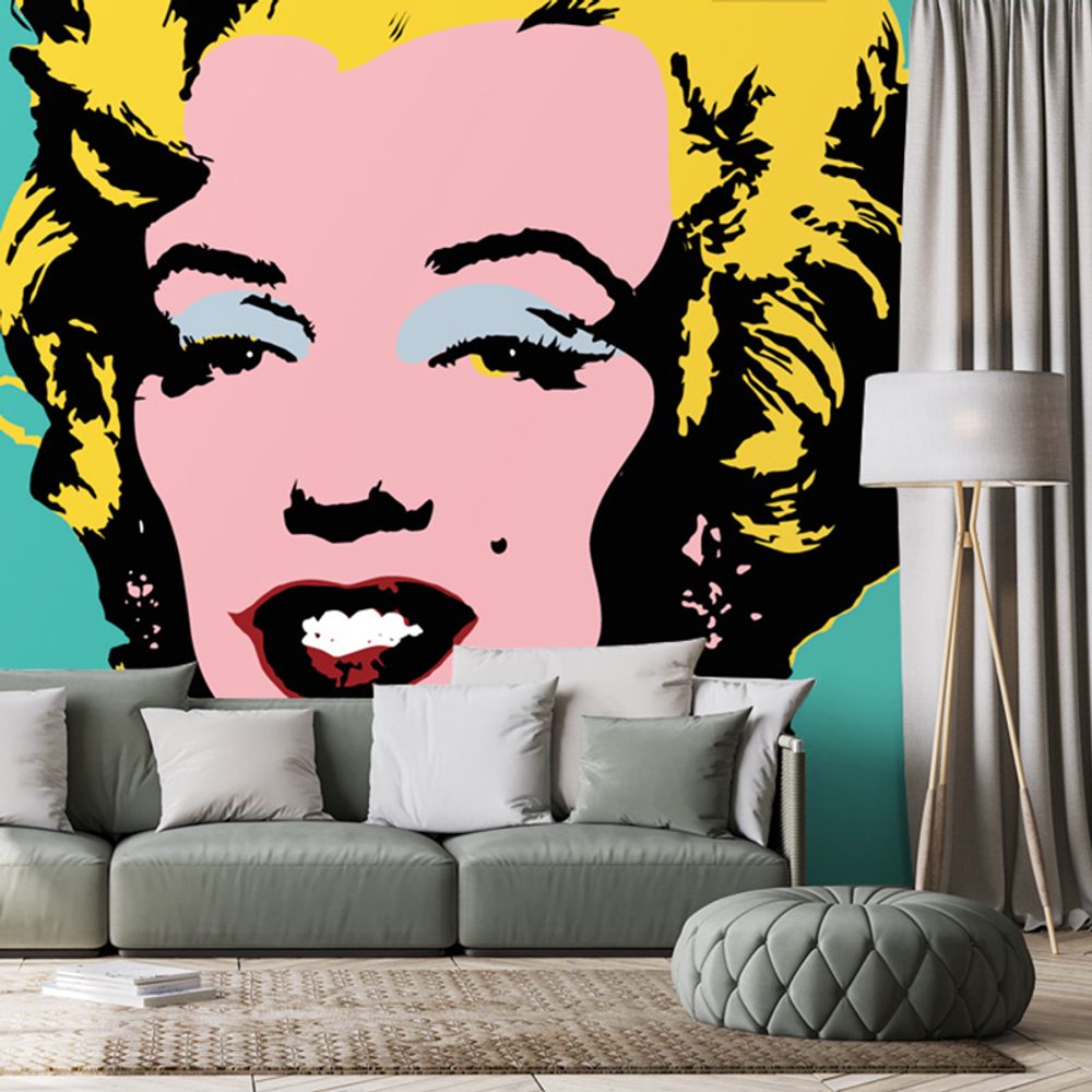 Tapeta ikonická Marilyn Monroe v pop art designu