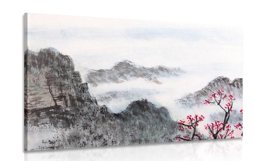 Obraz tradičná čínska maľba krajiny