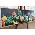 CANVAS PRINT ORGANIC FRUITS AND VEGETABLES - PICTURES OF FOOD AND DRINKS - PICTURES