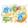 DECORATIVE WALL STICKERS GREEN & BLUE TEDDY BEARS - FOR CHILDREN - STICKERS